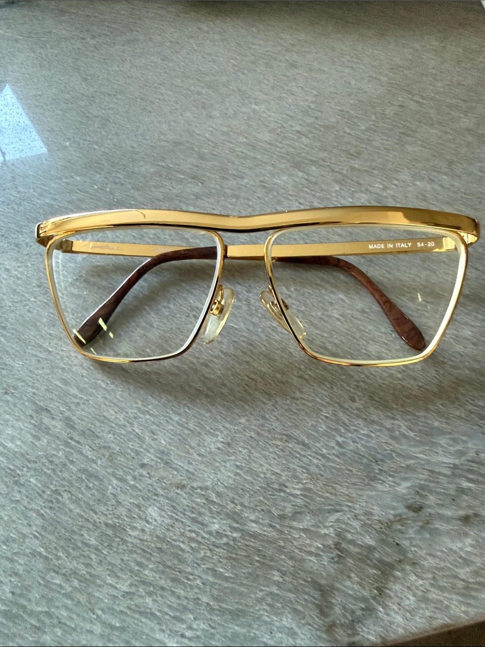 Vintage Gold Metal Frame Eyeglasses